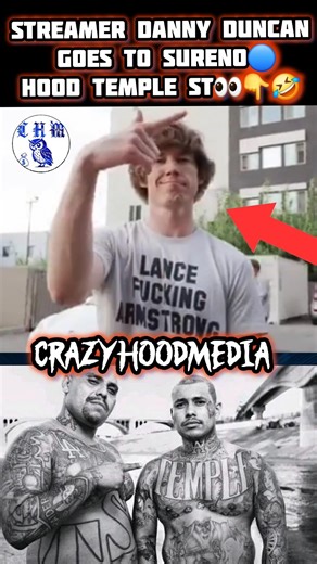 SUREÑO HOOD VLOG?! STREAMER DANNY DUNCAN WALKS INTO TEMPLE ST 13 🤯😱🤣 #hoodnews #hoodvlog #surenos