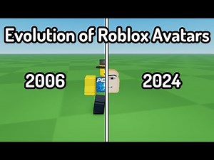 Evolution of Roblox Avatars (2006-2024)
