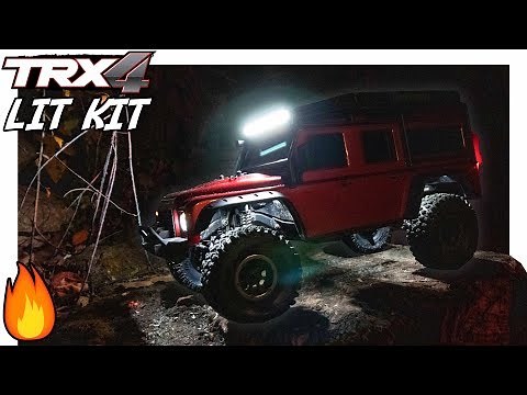 Traxxas TRX-4 LED Light Kit Install & Test!