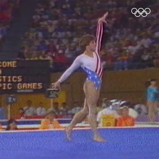 One of the most memorable moments from Los Angeles 1984 was this perfect 🔟 on the floor exercise from home favourite Mary Lou Retton. 👏 #BestOf2024 | Team USA | International Gymnastics Federation - FIG | Olympics