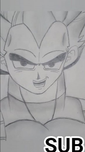 ​How to draw Vegeta __ dragon ball | Vegeta drawing step by step | Easy drawing tutorial beginner