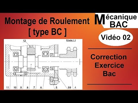 Montage de roulement Correction exercice BAC