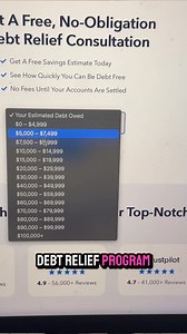  Struggling with debt? If you owe more than $15,000 on things like credit cards, medical bills, or personal loans, there’s a ⭐ top-rated program that could help lower your debt and get you a monthly payment you can actually afford. | Best Debt Relief | Facebook