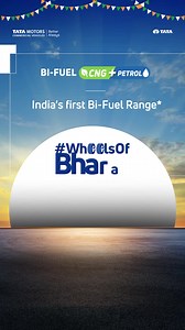 Powered by both petrol and CNG, India's first ever Bi-Fuel range is ready to ensure uninterrupted performance and better mileage. We power the unstoppable #WheelsofBharat​ ​ #TataMotorsCommercialVehicles #TataMotorsSmallTrucks #BetterAlways #WheelsOfBharat #BiFuel | Tata Motors Small Trucks