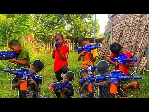 Nerf war Fun game shooting 🎯 Extreme Nerf Gun Fight | Who