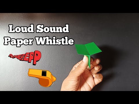 Only 3 Steps Make a Very Loud Sound PAPER WHISTLE