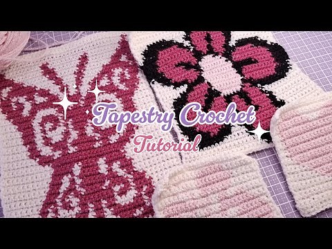 How To Tapestry Crochet 🌺 Change colors while crocheting