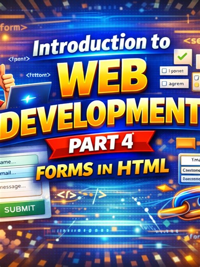 Introduction to Web Development _ Part 4 _ Forms in HTML In Collaboration with Diverse Delight #foryou #foryourpage #viral #trending #education #php #python #html #java #sql #learning #coding #programming #github #microsoft #game