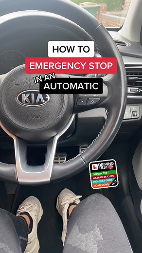 How to Execute an Emergency Stop in an Automatic Car