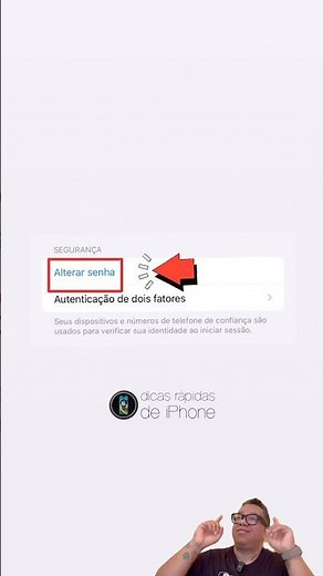 COMO MUDAR A SENHA DO ICLOUD