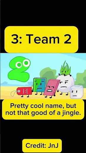 Ranking all TPOT 12 team jingles. #tpot #bfdi #shorts #tpot12