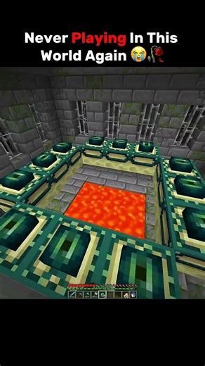 Never Playing in this World Again 😭!! #minecraft #shorts #trending