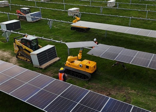 Robots speed installation of 500,000 panels at solar farm in Australia