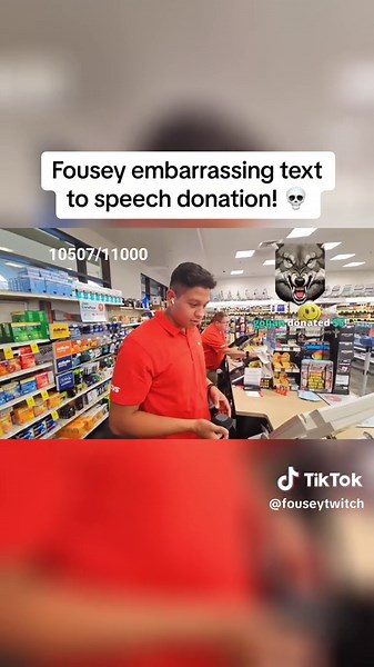 Fousey embarrassing text to speech donation in public! #fousey #twitch #twitchclips #twitchstreamer