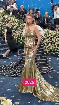 Surprising ! 😱 Gigi Hadid 2025 Look vs Her First Met Gala #shorts