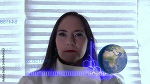 Doctor analyzes the impact after covid19 virus infection by modifying DNA strand pandemic at the global level worldwide data, Lock down camera animation world, virus, dna