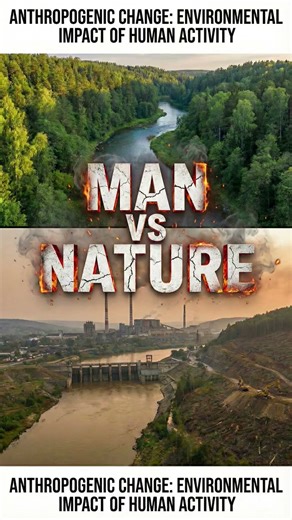 What is anthropogenic change?#science #anthropology #earth