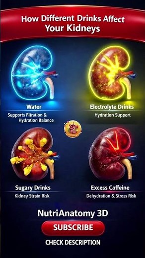 How Different Drinks Affect Your Kidneys | 3D Medical Animation 🩺💧