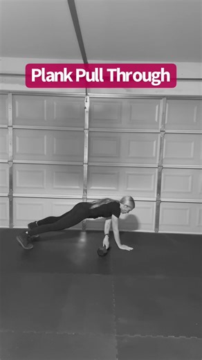Dumbbell Plank Pull Through (Read Description) #dumbbell #coreworkout #corestability