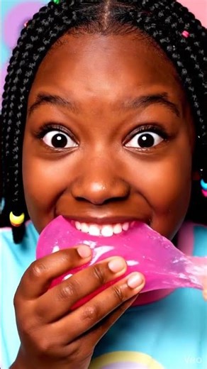 girl eating slime #ASMR