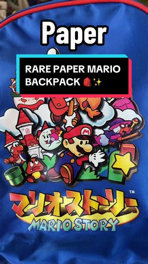 Japan Exclusive Paper Mario 64 Backpack 🍄 To celebrate today’s incredible announcement 🙏 #papermario #papermariottyd #nintendo