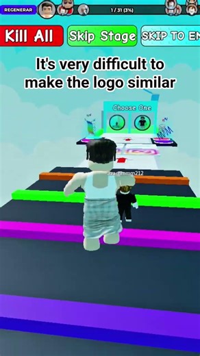 It's very difficult to make the logo similar #roblox #gaming