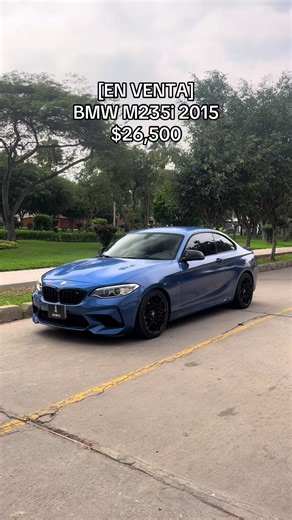 BMW M235i Coupé ▸ Año de fabricación: 2015 ▸ Motor: 3.0 TwinPower Turbo (6 cilindros) ▸ Cilindrada: 2,979 cc ▸ Carrocería: Coupé ▸ Transmisión: Automática de 8 velocidades ▸ Tracción: Posterior (RWD) ▸ Recorrido: 59,000 km ▸▸ Ubicación: Lima Potencia: ▸ De fábrica: 326 HP Equipamiento: • Paddle Shifters • Modos de manejo Eco Pro, Comfort y Sport • Sunroof eléctrico • Pantalla digital • Pantalla multimedia Extras: • Intake Dinan de fibra de carbono real • Downpipe • Chargepipe reforzado • Paracho