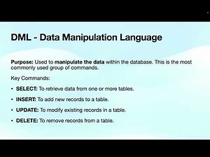 1. SQL types of commands