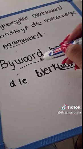 Are you struggling with byvoeglike naamwoord and bywoord? Let's simplify it under two minutes. #teachersoftiktok #learnafrikaanswithme #learnontiktok #afrikaanstutor