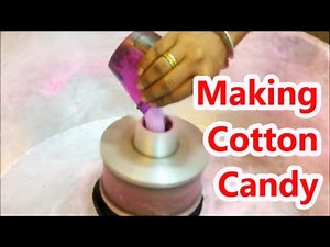 How to make Cotton Candy with a Machine: Amazing easy process in a Fair