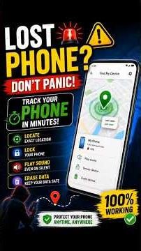Lost Your Phone? 📱 Find It in 1 Minute! | Tutorial 🔥