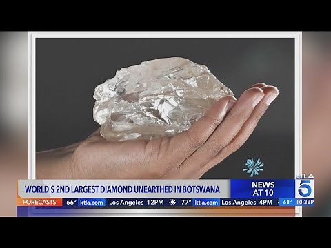 The biggest diamond in over a century is found in Botswana at 2,492 carats