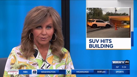 SUV hits funeral home on Wabash: driver faces charges