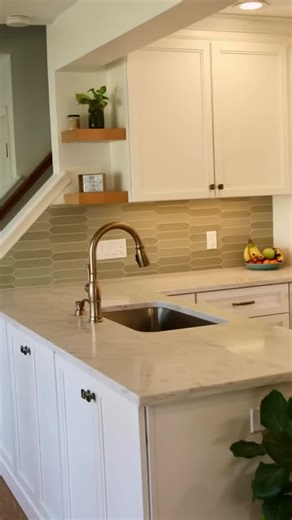 Hardware Resources on Instagram: "A stunning remodel featuring Jeffrey Alexander Brands Milan 1 collection in Brushed Antique Brass. 😍 #Repost from @Kreative Kitchens, LLC: When we first saw this kitchen, it felt dated and disjointed. The bones were good, but the flow wasn’t. The tile floor was badly damaged, the workspace felt tight, and nothing connected. Without changing the layout, we reimagined how everything was placed and finished. The result is a warm, fresh kitchen that finally feels e