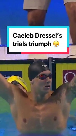 Caeleb Dressel's win in the men's 100m free at Olympic Trials punched his ticket to Tokyo 2020, where he went on to take home the gold medal in the same event. 🏅#swimming #swim #swimmer #swimmers #olympics