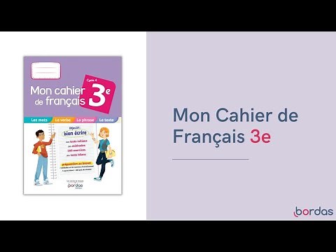 Mon cahier de Français 3e