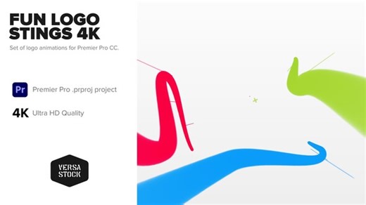 Fun Logo Stings with Social Logos 4K