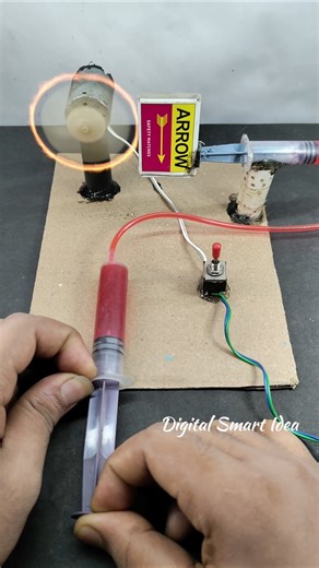 New Innovative Fire Hole Machine with DC Motor | Science Project #tech #dcmotor #schoolproject