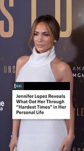 Jennifer Lopez details what helps her navigate some of the harder chapters of her life: https://enews.visitlink.me/E2RWP3 | E! News