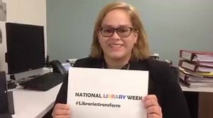 Join us as we celebrate National Library Week! #librariestransform First sponsored in 1958, National Library Week is a national observance sponsored by the American Library Association (ALA) and libraries across the country each April. Hear from IMLS Senior Program Officer Sandra Toro and then tell us how and when you first fell in love with libraries. | Institute of Museum and Library Services