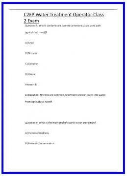 C2EP Water Treatment Operator Class 2 Exam 636x882