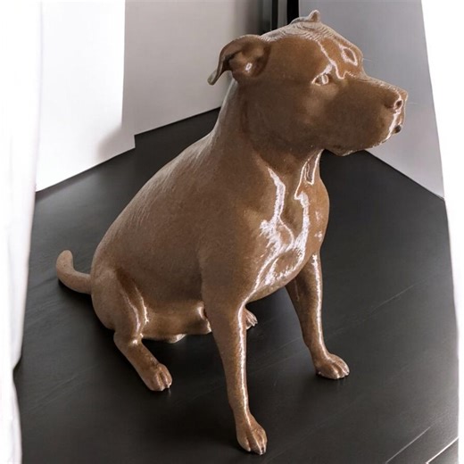 3D Printed Pitbull Statue – Realistic Dog Sculpture, Pet Memorial - Etsy Canada