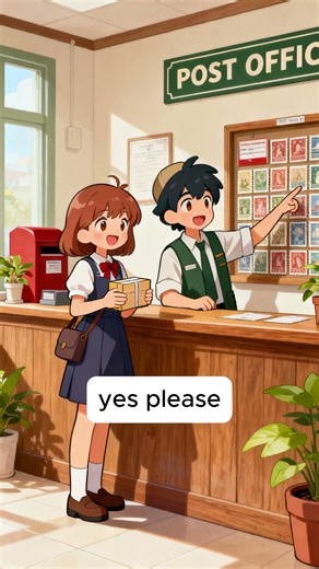 Easy English Conversation: Sending a Package at the Post Office 📦 | English for Beginners #shorts