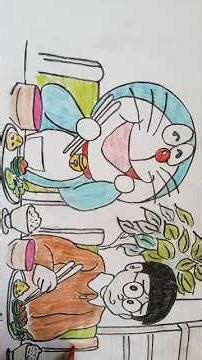 ✨Doraemon Vs Nobita🔥||easy doraemon drawing🌿#shorts #art #creativity #trendingshorts #youtubeshorts