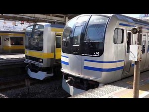 [1080p]総武快速線 中央・総武緩行線 JR船橋駅 JR Sobu Line Funabashi Station
