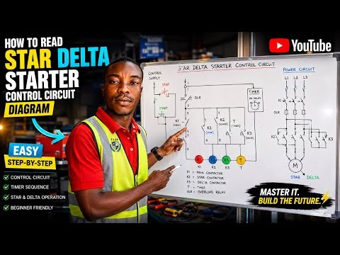 How to Read a Star-Delta Starter Control Circuit Diagram Step by Step for Beginners