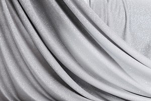 Silver Gray Glitter Knit Fabric: 2-way Stretch Spandex, Shimmer Shiny Material - Etsy