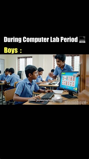 Girls vs Boys During Computer Lab Period 💻😂 #relatable #ytshorts #youtubeshorts #shorts