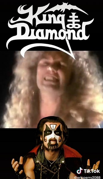 Kim Bendix Petersen, better known by his stage name King Diamond, is a Danish rock musician and songwriter. As a vocalist, he is known for his powerful and wide-ranging singing voice, in particular his far-reaching falsetto screams#80smusic #fyp #viral #80smetal #headbangersball