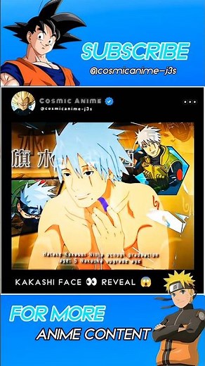Kakashi Face Revealed 😍🥰